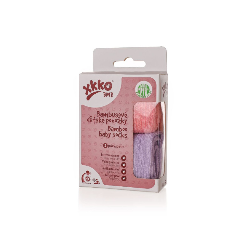 Skarpetki bambusowe XKKO BMB - Pastels For Girls (Hurtowe opak.)