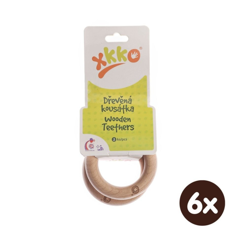 Gryzak XKKO - Pierścienie 6x2szt. (Hurt. opak.)