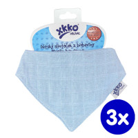 Bandanka XKKO Organic Stare Czasy - Sky Blue 3x1szt. (Hurtowe opak.)