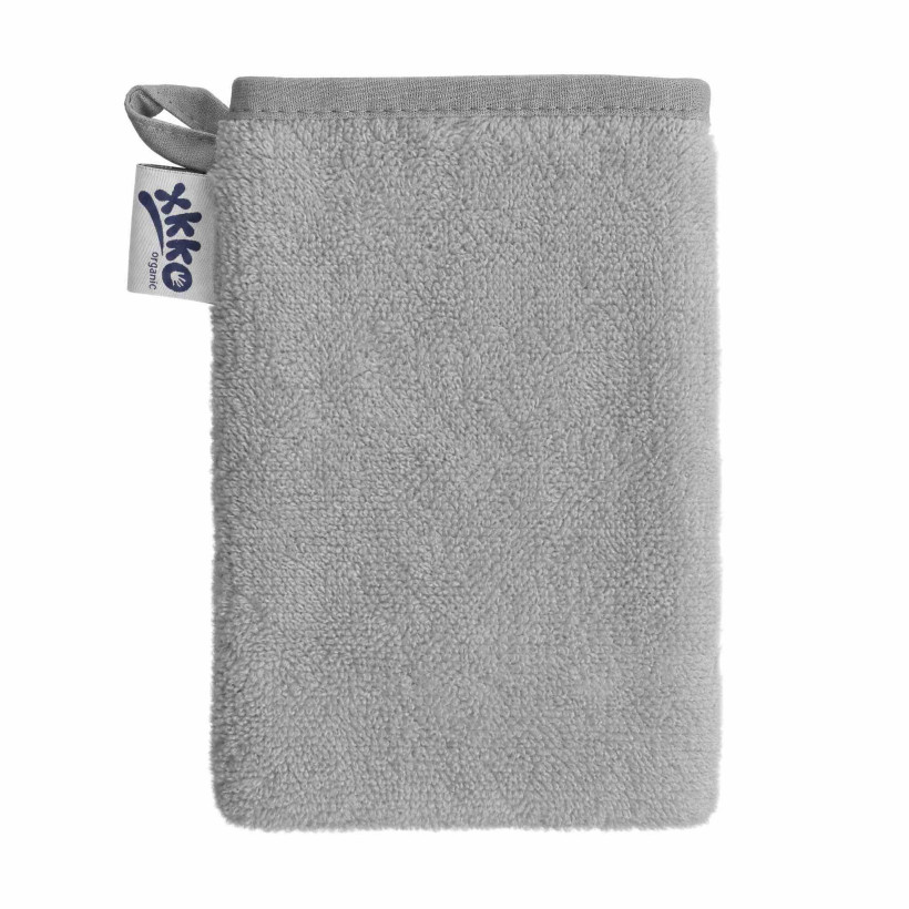Rękawica kąpielowa z bawełny organicznej XKKO Organic - Silver