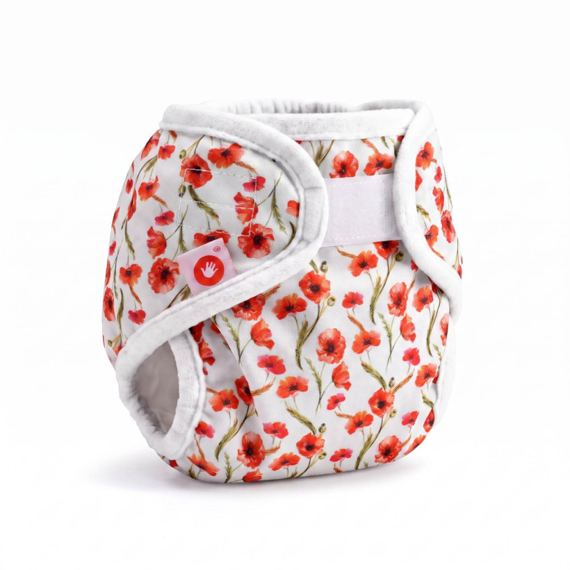 Otulacze XKKO Newborn - Red Poppies