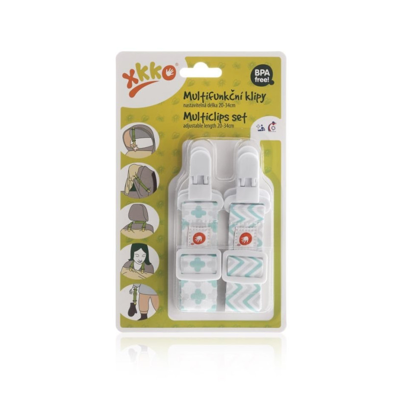 XKKO Klipsy wielofunkcyjne - Scandinavian Mint MIX 5x2Szt. (Hurt.opak.)