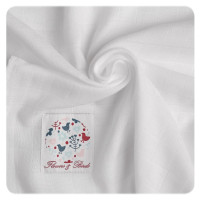 Bambusowe pieluchy XKKO BMB 70x70 - Flowers&Birds Girls MIX 10x3st. (Hurtowe opak.)