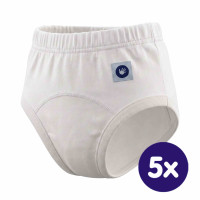 Majtki treningowe XKKO Organic - Białe 5x1Szt. (Hurtowe opak.)