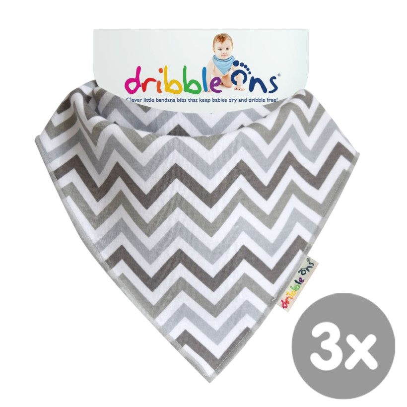 Dribble Ons Designer - Chevron 3x1szt. (Hurtowe opak.)