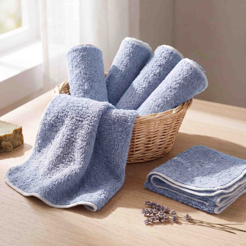 Frotte serwetki XKKO Organic 21x21 - Baby Blue