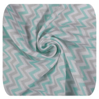 Pielucha bambusowa XKKO BMB 90x100 - Mint Chevron