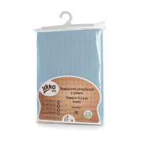 Bambusowe prześcieradło z gumką  XKKO BMB 120x60 - Baby Blue 5x1szt. (Hurtowe opak.)