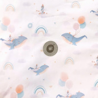 Wielofunkcyjny śpiwór dziecięcy 2w1 XKKO LUX - Sky Whale