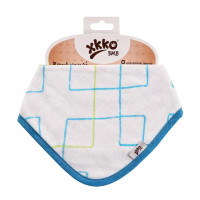 Bandanka bambusowa XKKO BMB - Cyan Squares 3x1szt. (Hurtowe opak.)