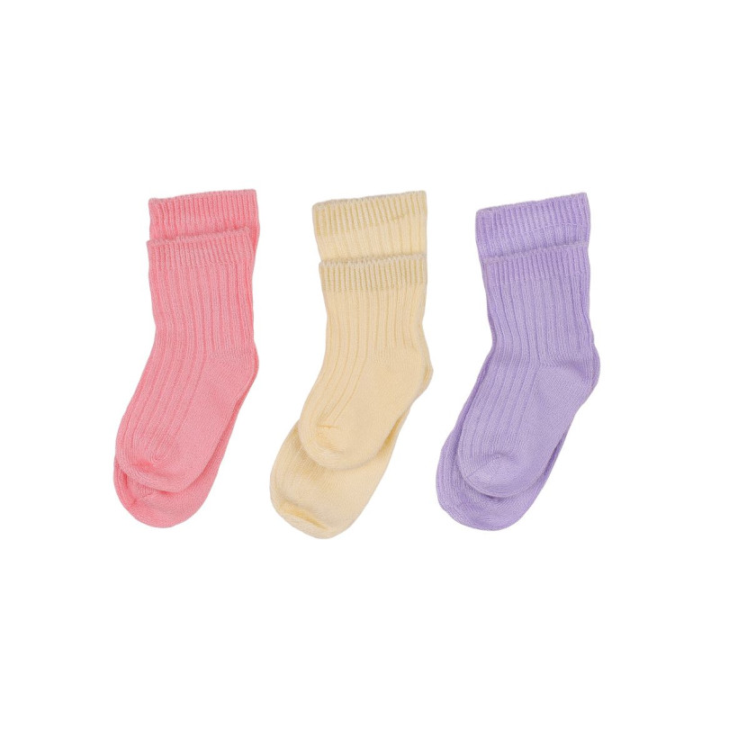 Skarpetki bambusowe XKKO BMB - Pastels For Girls 12-24m/3 pary