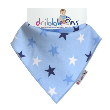 Dribble Ons Designer - Blue Stars