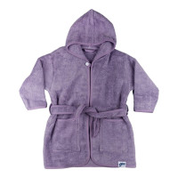 Szlafrok z bawełny organicznej XKKO Organic - Lavender Aura 6-12m