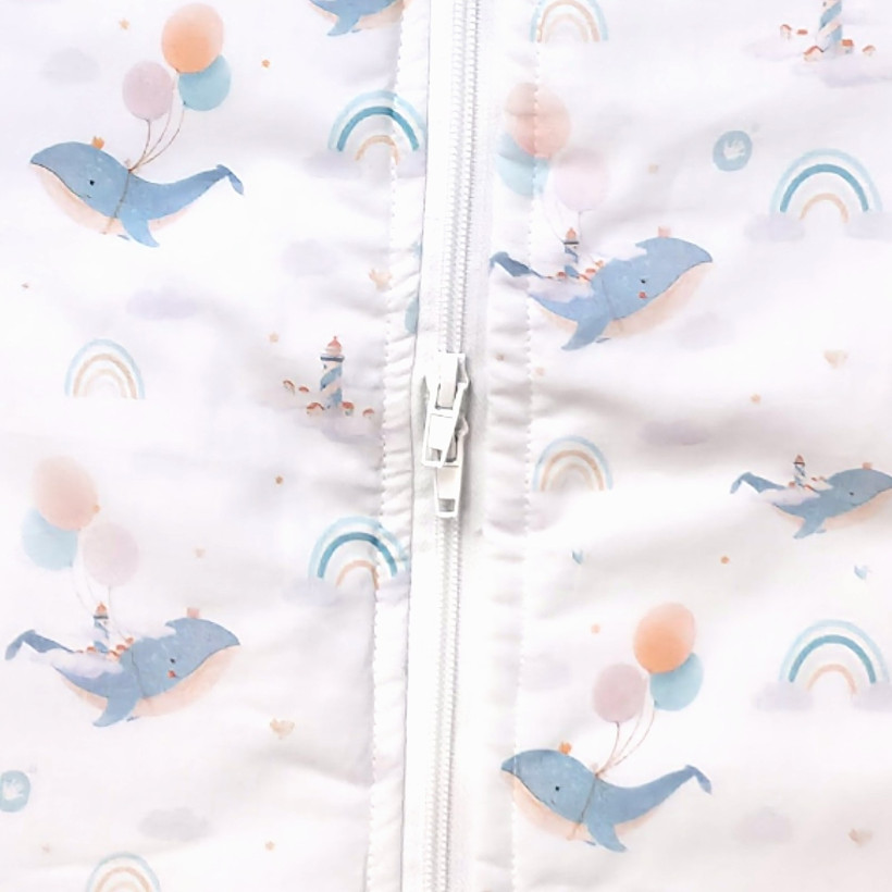 Wielofunkcyjny śpiwór dziecięcy 2w1 XKKO LUX - Sky Whale