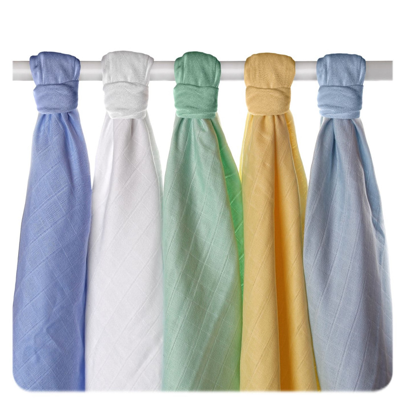 Pieluszki XKKO Organic 70x70 Organic Stare Czasy - Pastels for Boys 40x5szt. (Hurtowe opak.)