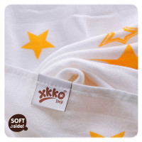 Pielucha bambusowa XKKO BMB 90x100 - Orange Stars