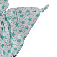Przytulanka bambusowa XKKO BMB - Little Stars Turquoise 5x1szt. (Hurtowe opak.)