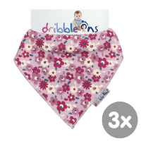 Dribble Ons Designer - Floral Ditsy 3x1szt. (Hurtowe opak.)