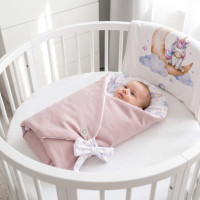 Rożek bawełniany XKKO LUX z wkładka kokosowa - Unicorns