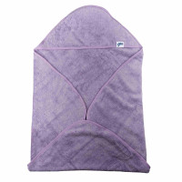 Ręcznik z kapturkiem z bawełny organicznej XKKO Organic 90x90 - Lavender Aura