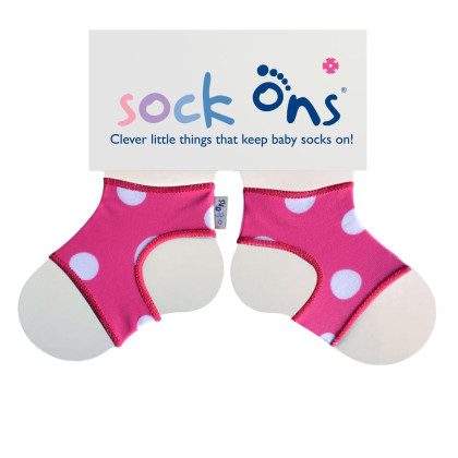 Sock Ons Designer - Pink Spots
