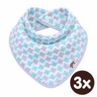 Bandanka bambusowa XKKO BMB - Scandinavian Mint Cross 3x1szt. (Hurtowe opak.)
