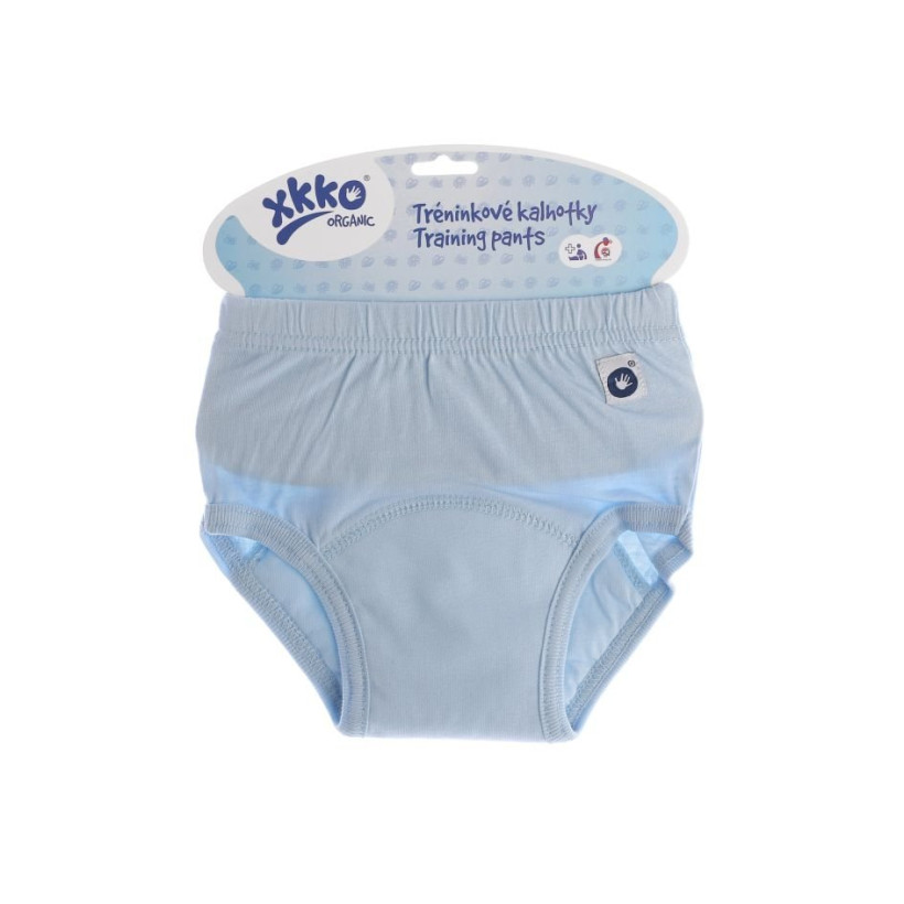 Majtki treningowe XKKO Organic - Baby Blue Rozmiar S