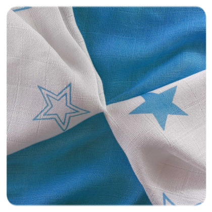 Bambusowe pieluchy XKKO BMB 30x30 - Cyan Stars MIX