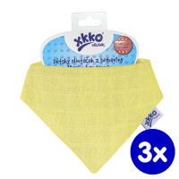 Bandanka XKKO Organic Stare Czasy - Wax Yellow 3x1szt. (Hurtowe opak.)