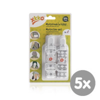 XKKO Klipsy wielofunkcyjne - Little Stars Silver MIX 5x2Szt. (Hurt.opak.)