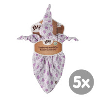 Przytulanka bambusowa XKKO BMB - Little Stars Lilac 5x1szt. (Hurtowe opak.)