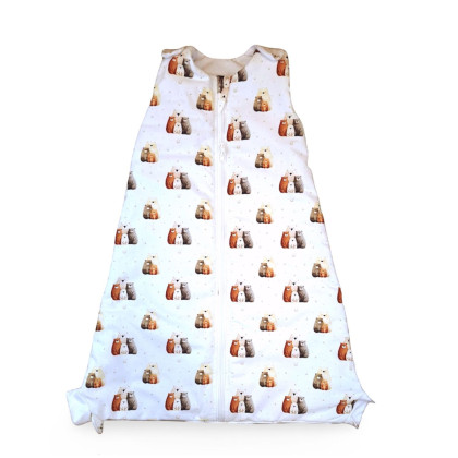 Wielofunkcyjny śpiwór dziecięcy 2w1 XKKO LUX - Bear Family