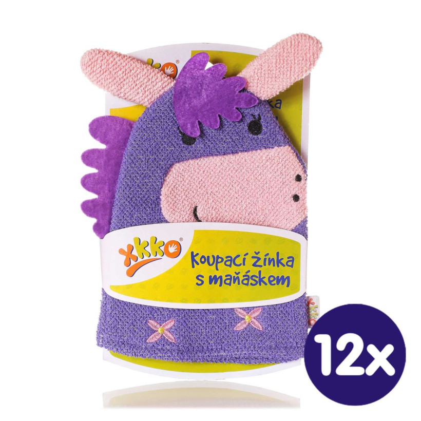 XKKO Pacynka kąpielowa (BA) - Donkey 12x1szt. (Hurtowe opak.)