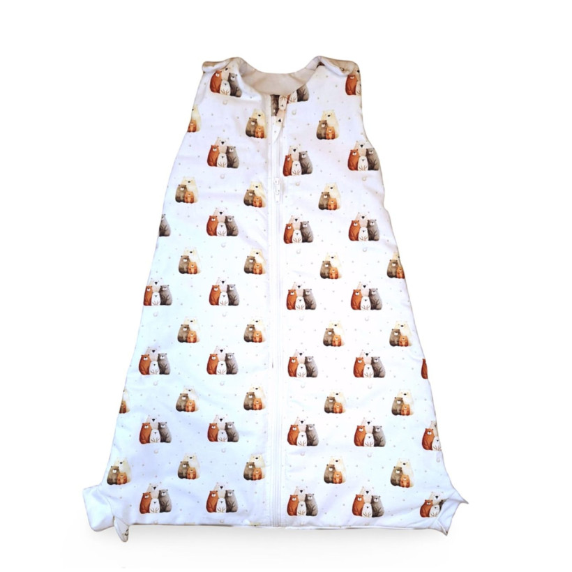 Wielofunkcyjny śpiwór dziecięcy 2w1 XKKO LUX - Bear Family