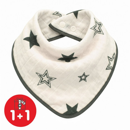 Bandanka bambusowa XKKO BMB - Natural Brown Stars