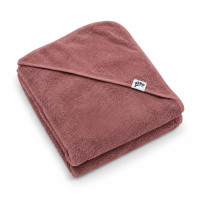 Ręcznik z kapturkiem z bawełny organicznej XKKO Organic 90x90 - Mesa Rose