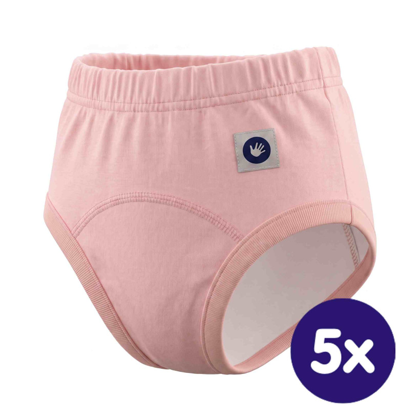 Majtki treningowe XKKO Organic - Baby Pink 5x1Szt. (Hurtowe opak.)