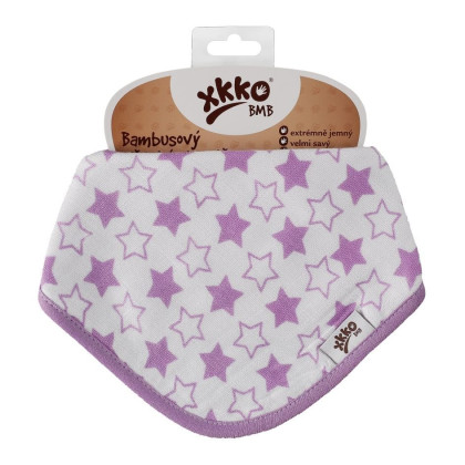 Bandanka bambusowa XKKO BMB - Little Stars Lilac