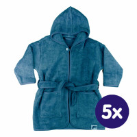 Szlafrok z bawełny organicznej XKKO Organic - Mountain Spring 6-12m 5x1szt. (Hurtowe opak.)