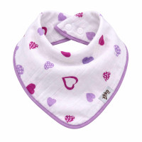 Bandanka bambusowa XKKO BMB - Lilac Hearts
