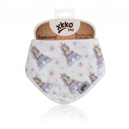 Bandanka bambusowa XKKO BMB Digi - Unicorns