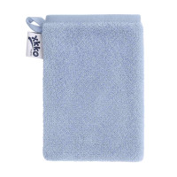 Rękawica kąpielowa z bawełny organicznej XKKO Organic - Baby Blue