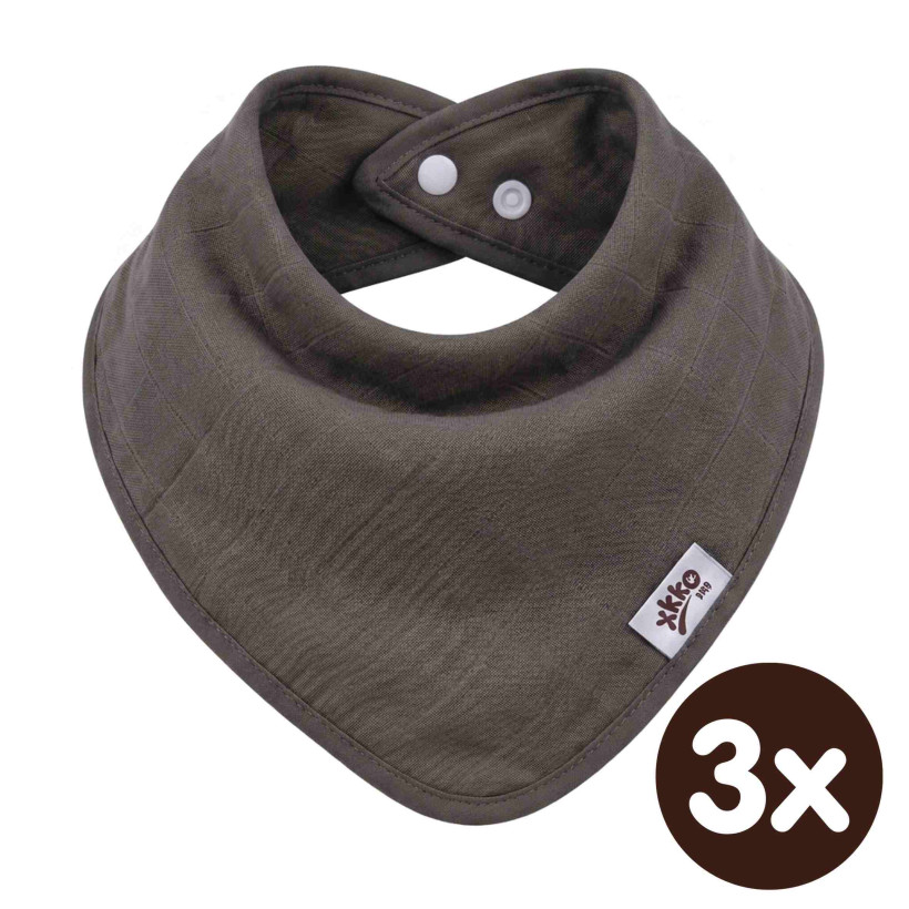 Bandanka bambusowa XKKO BMB - Dark Choco 3x1szt. (Hurtowe opak.)