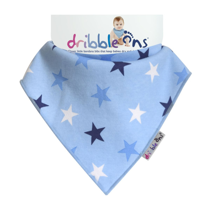 Dribble Ons Designer - Blue Stars 3x1szt. (Hurtowe opak.)