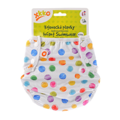 Strój kąpielowy dla niemowląt XKKO OneSize - Watercolour Polka Dots