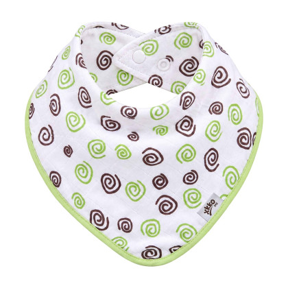Bandanka bambusowa XKKO BMB - Lime Spirals