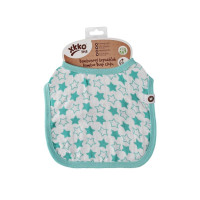 Bambusowy śliniak XKKO BMB - Little Stars Turquoise 3x1szt. (Hurtowe opak.)