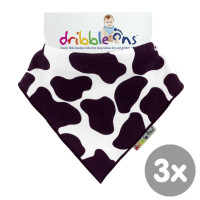 Dribble Ons Designer - Funny Cow 3x1szt. (Hurtowe opak.)