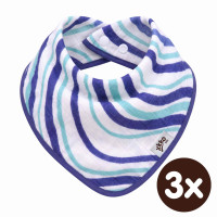 Bandanka bambusowa XKKO BMB - Ocean Blue Waves 3x1szt. (Hurtowe opak.)
