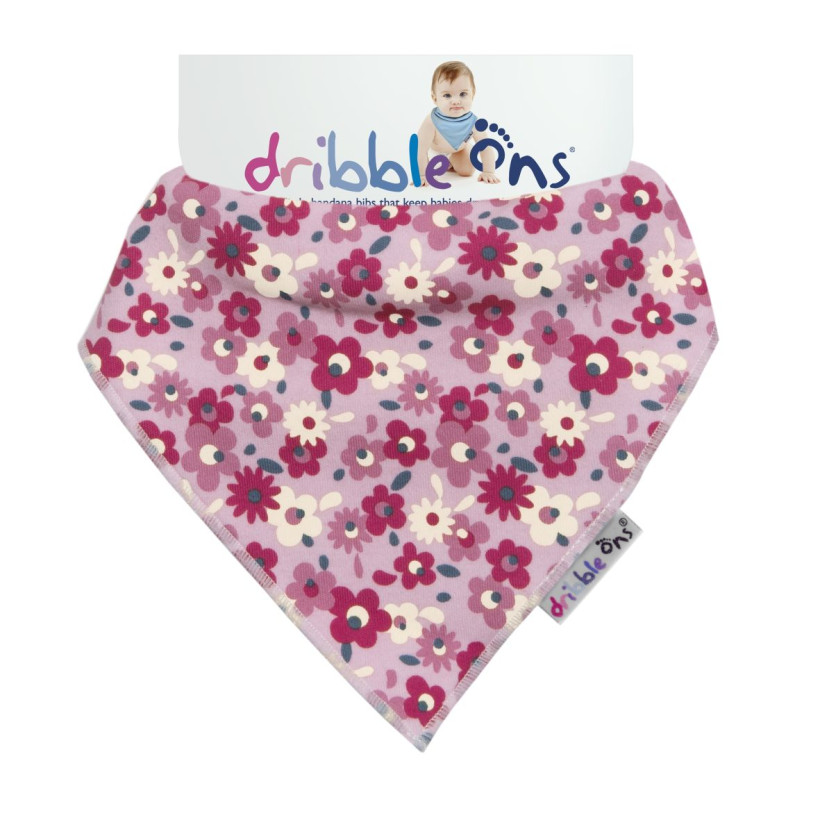 Dribble Ons Designer - Floral Ditsy